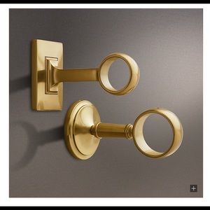 Restoration Hardware RH Brass End Brackets
